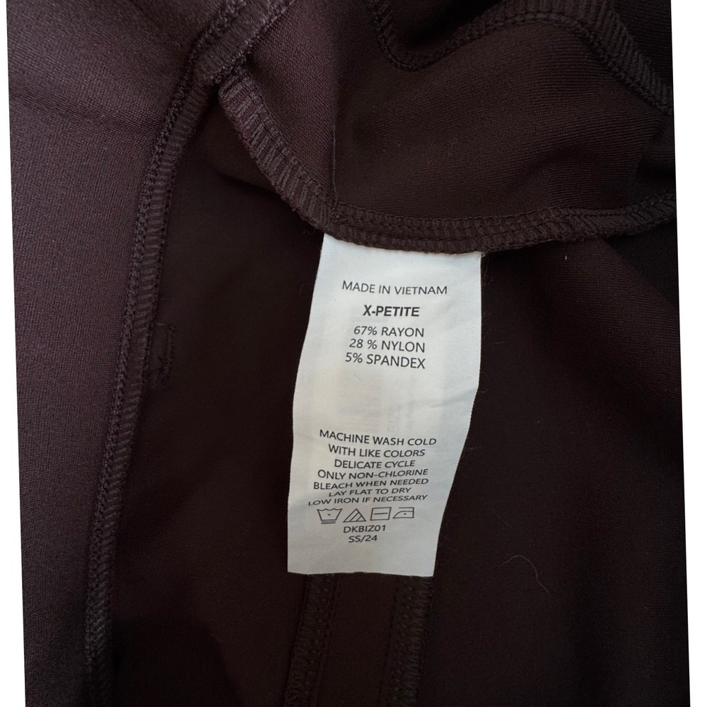 Quince Ultra-Stretch Ponte Straight Leg Pants Brown XL X-Petite - Picture 5 of 7